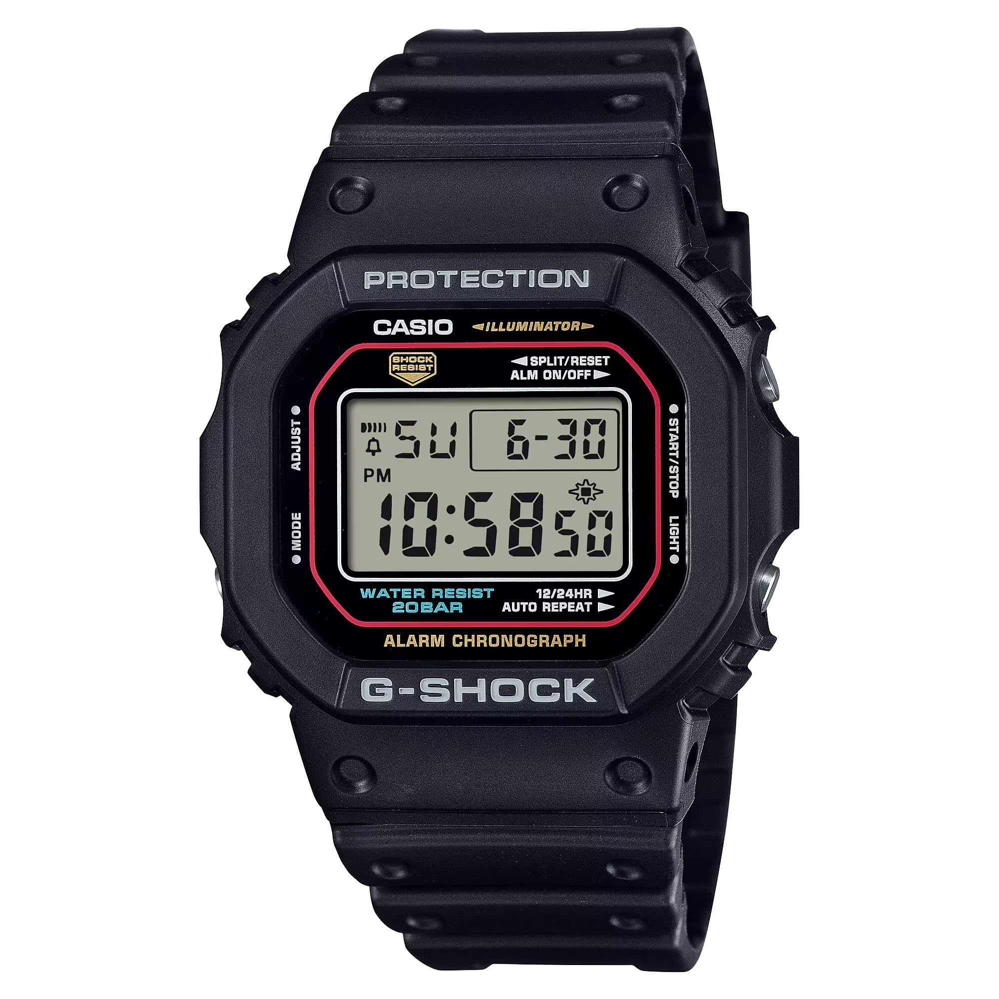 Casio DW-5600RL-1ER Unisex Analogue Quartz Watch with Strap, Strap