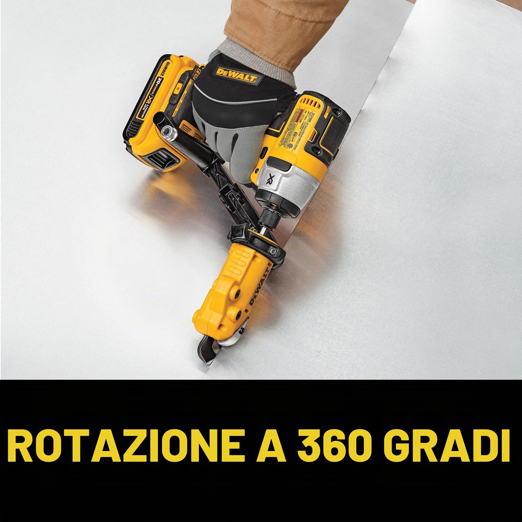 DEWALT DWASHRIR - Cesoie in metallo, pronte per l'impatto, nero/giallo