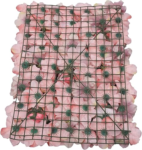 Vista 223 de 20 paneles de pared de flores artificiales, decoración de pared de 24 x 16 pulgadas, paneles decorativos de flores de hortensias para el hogar, 20