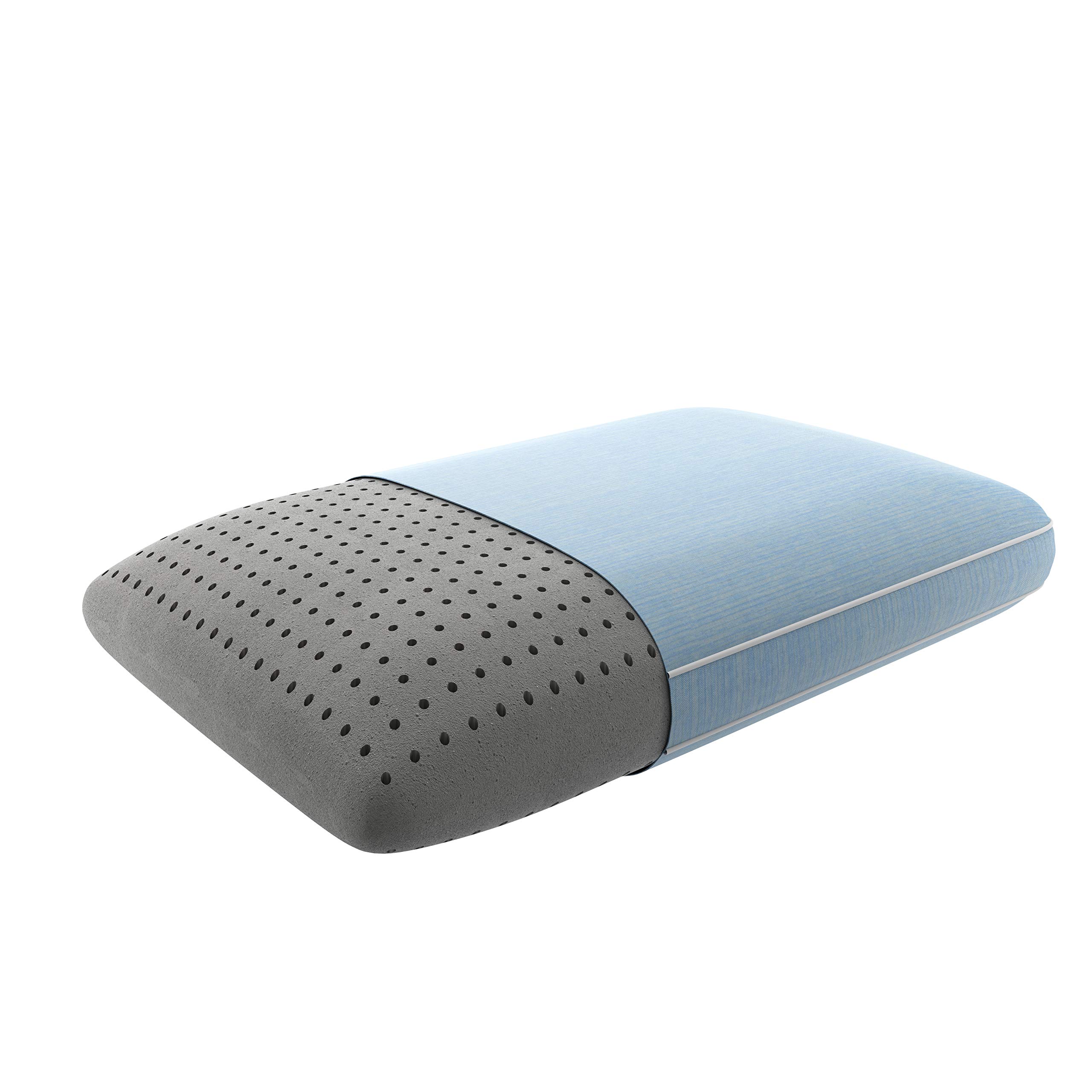 Serta Perfect Sleeper Graphite Infused Memory Foam Pillow, Oversized Traditional, 1 Count (Pack of 1),Grey