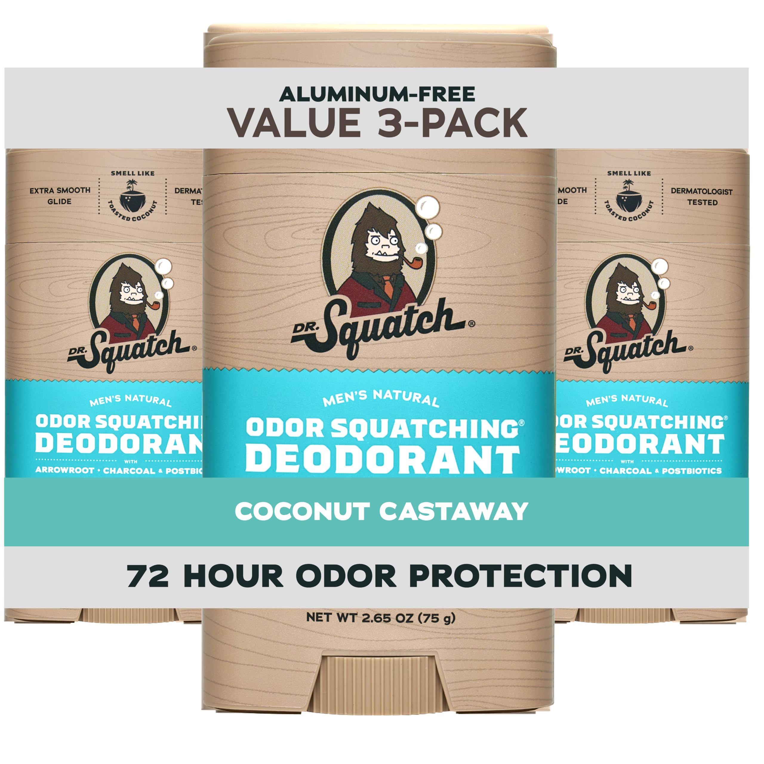 Dr. Squatch Natural Men's Deodorant (3-Pack) -21 Dr. Squatch Natural Men's Deodorant (3-Pack) -21