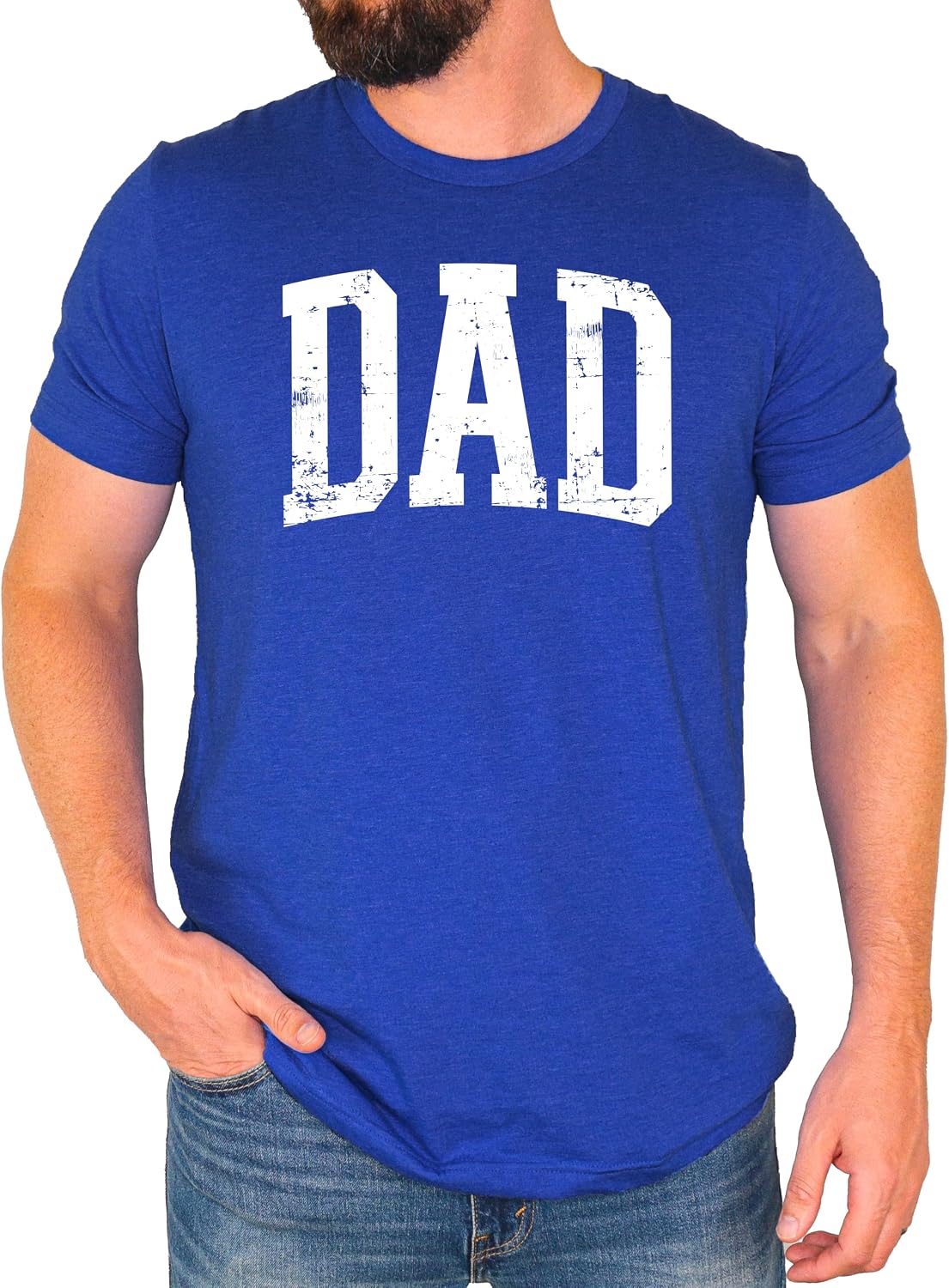 Dad Vintage Shirt for Men Bold Distressed Father's Day T-Shirt