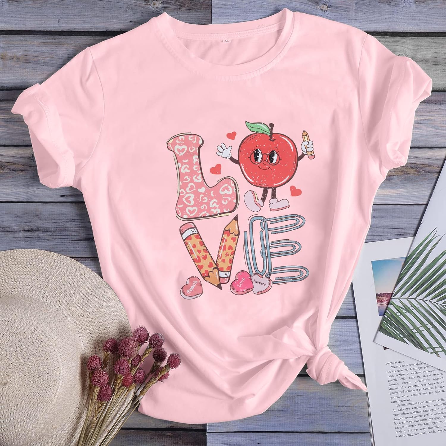 Valentine's Day Shirt Woman Love Valentine Teacher Shirts Love Heart Graphic Tshirt Casual Short Sleeve Tee Tops - Image 6