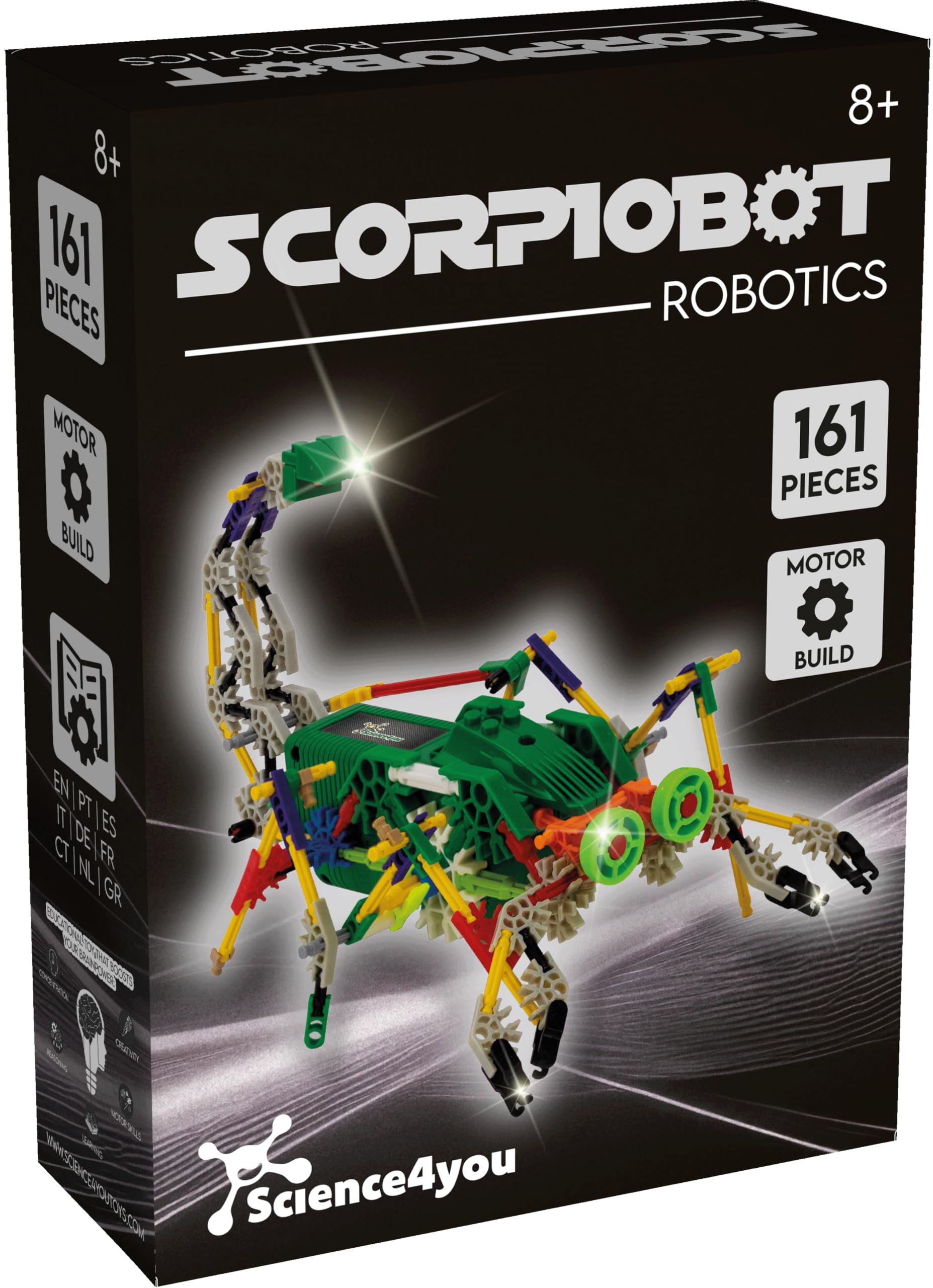 Science4you Robotics Scorpiobot - Stem Science and Educational Toy for Children +8 years old, Building Toy for Kids Age 6 7 8 9+