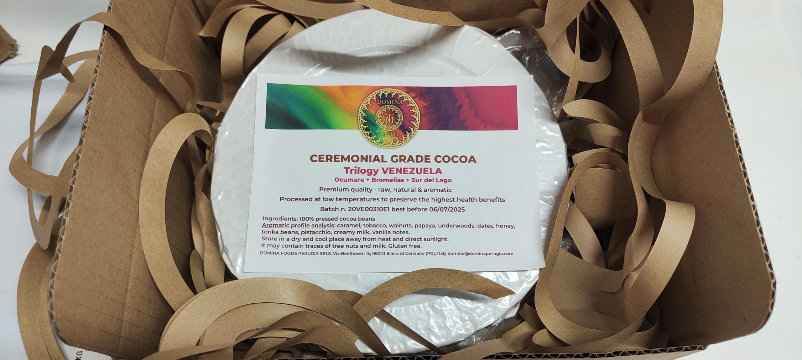 Cacao cerimoniale grezzo | Raw CEREMONIAL grade Cocoa Organic Premium Unrefined Cocoa Mass - Monocultivar | Healthy | SUPERFOOD | Snack | Gourmet Keto Vegan (PERU')