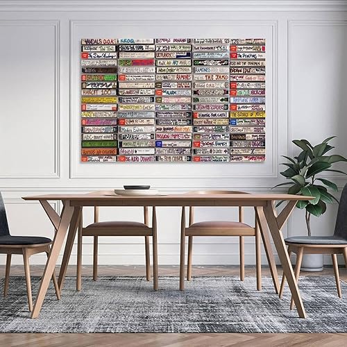 Miniatura 3 de Póster de lienzo retro, cinta de cassette, póster musical, cintas de cassette, punk rock, punk retro, punk retro, New Wave, Post Punk, regalo de