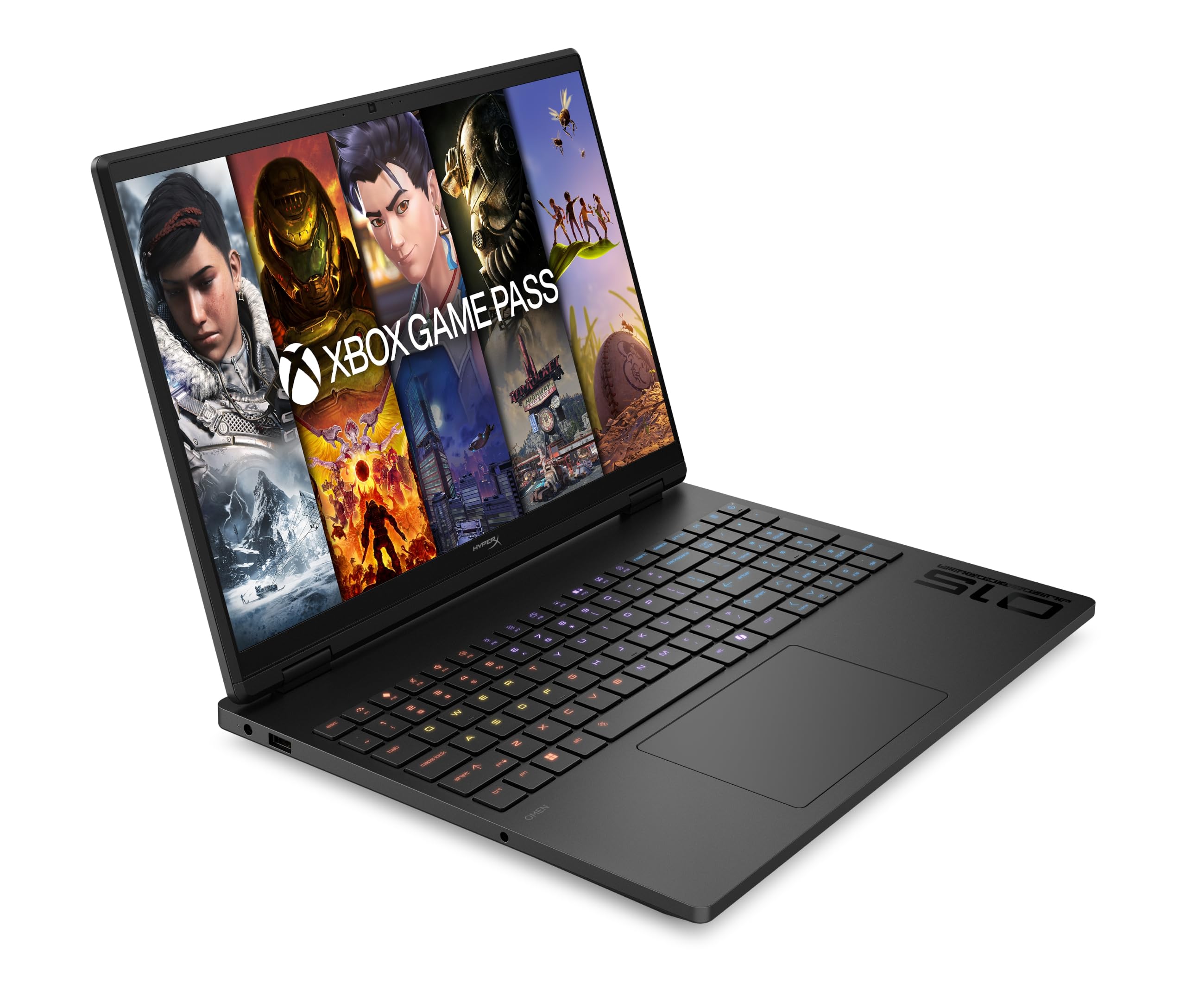 HP HyperX Omen 15-ga0701sf Ordinateur Portable Gaming 15.3" 2K IPS, PC Portable Gamer (Core 5-210H, RAM 16 Go, SSD 512 Go, RTX 5050 8GB VRAM, Windows 11), Laptop Noir, AZERTY