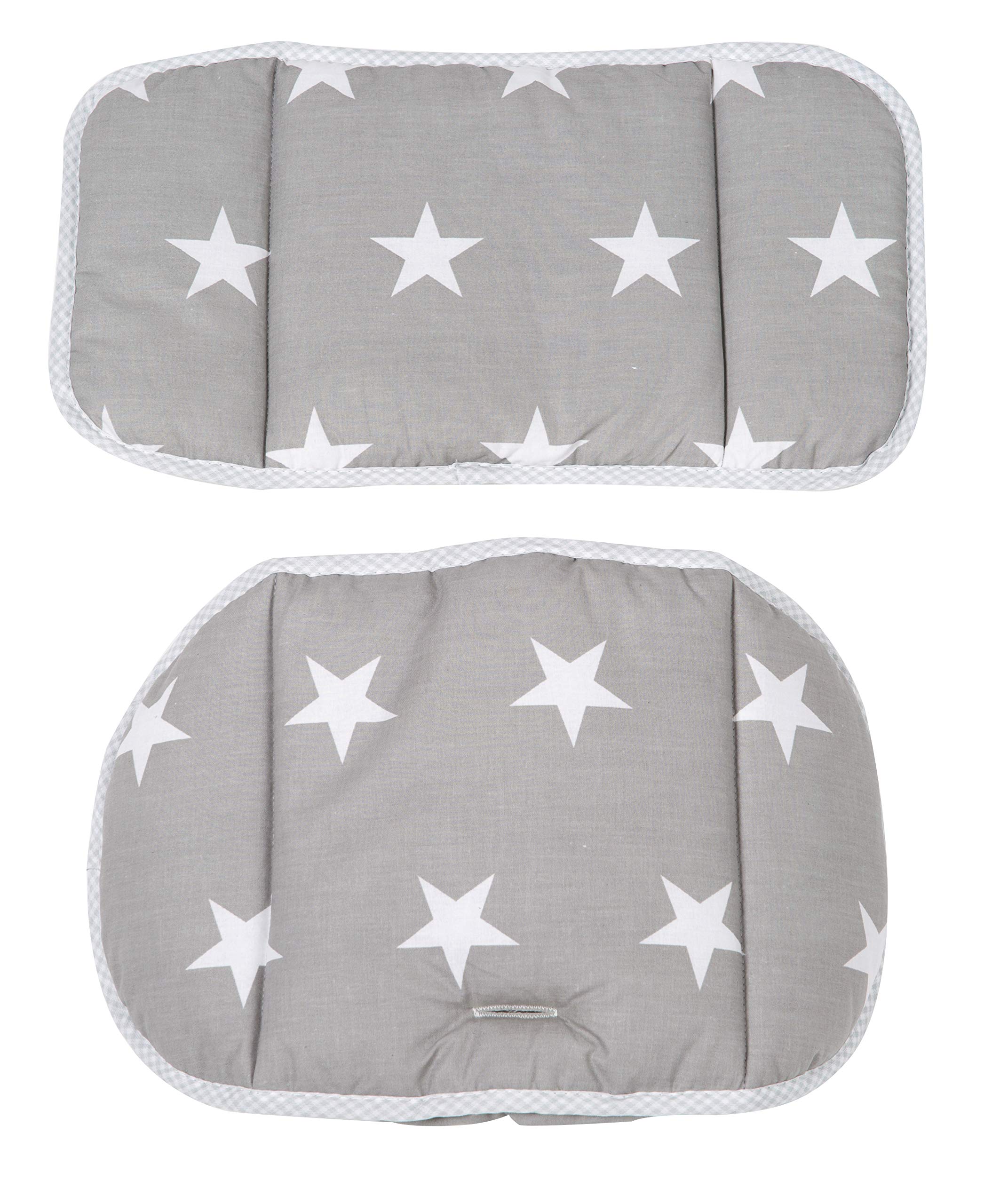 roba Sitzverkleinerer, Hochstuhleinlage 'Little Stars', 2-teiliges Sitzkissen für Treppenhochstühle