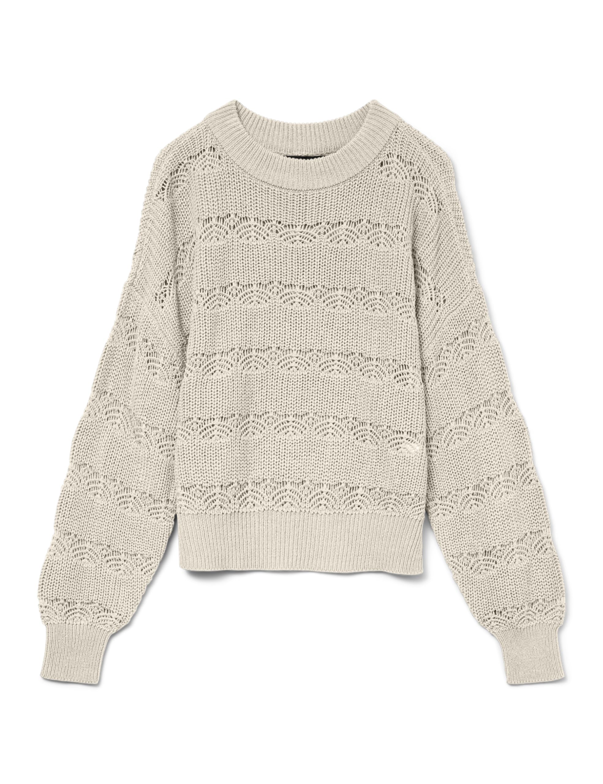VERO MODA Vmlona LS O-Neck Pullover Boo, Birch, S