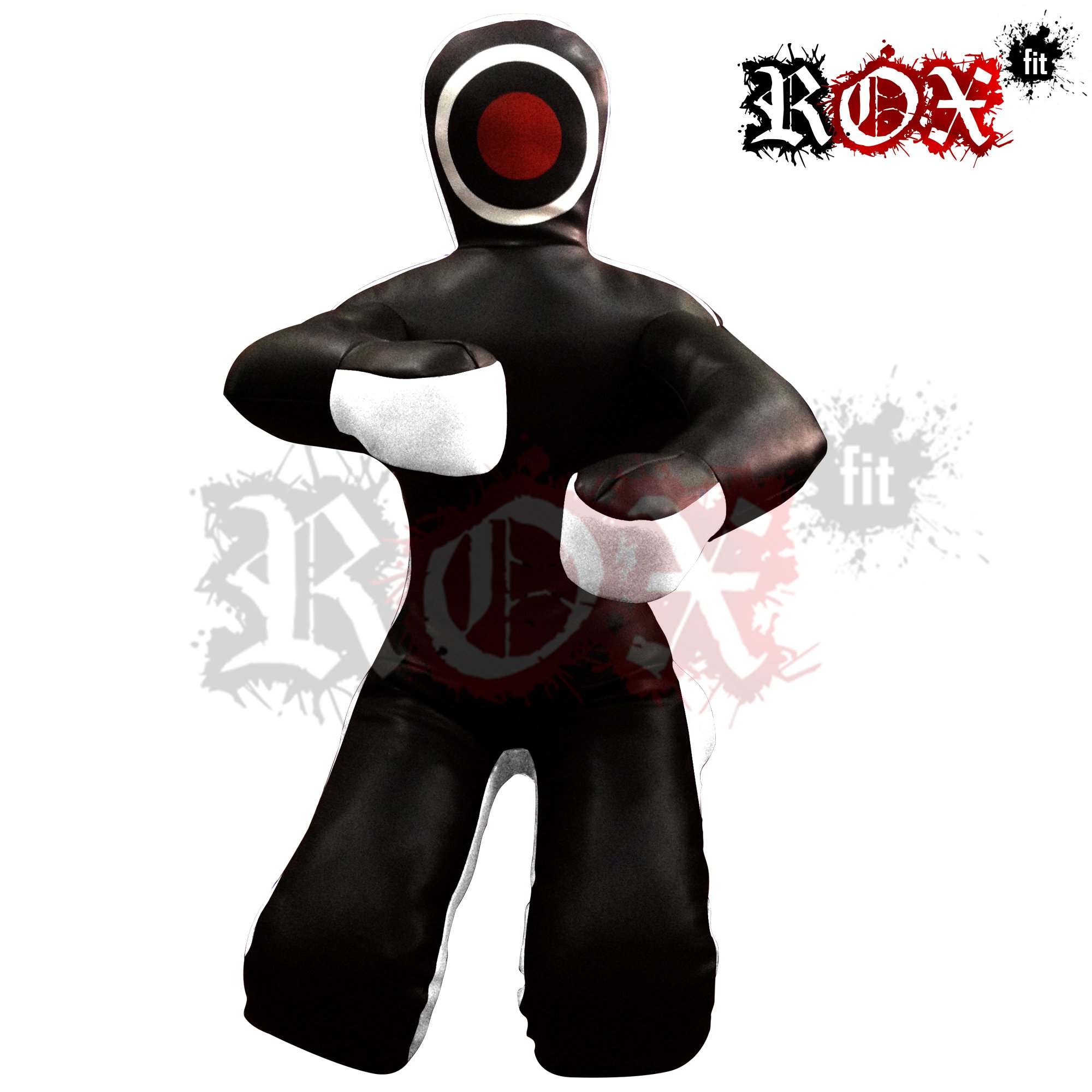 ROX Fit - Chupete de agarre adecuado para artes marciales mixtas de artes marciales mixtas, fitness, rojo, negro y azul