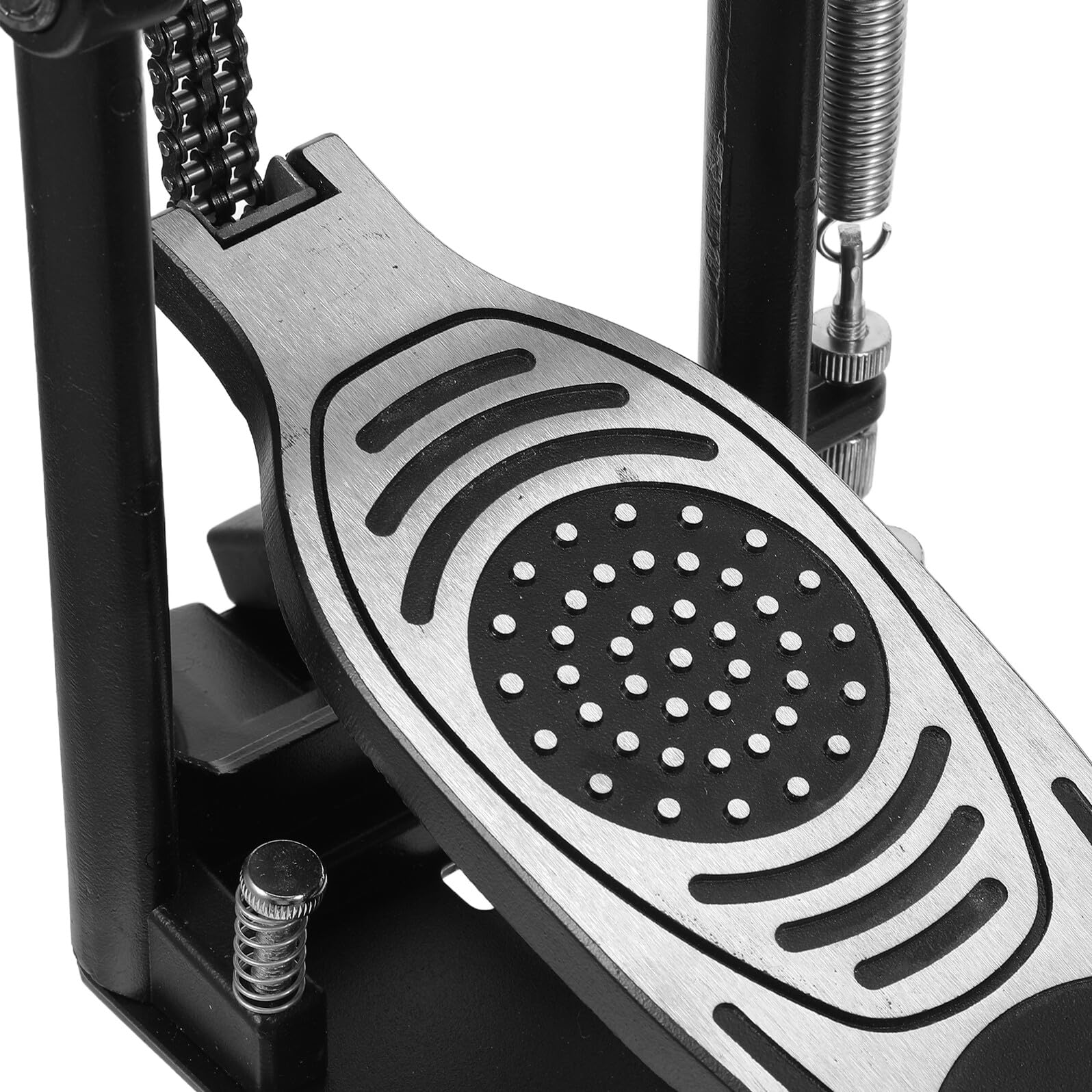 Pedale per Grancassa in Metallo Leggero, Pedale Doppio per Batteria Acustica ed Elettronica, Accessorio per Esercitazioni Musicali e Performance Professionali