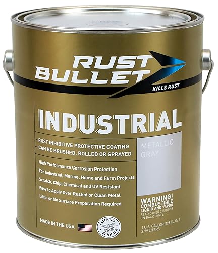 RUST BULLET Pintura inhibidora de óxido, revestimiento protector de resistencia industrial resistente a los rayos UV, no necesita capa superior,