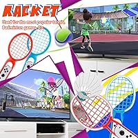 Vista 2 de SIKEMAY Nintendo Switch Sports Accessories Kit, 20 in 1 Bundle for SwitchOLED Games, Tennis Badminton Rackets, Golf Clubs, Swords, Bowling Grip