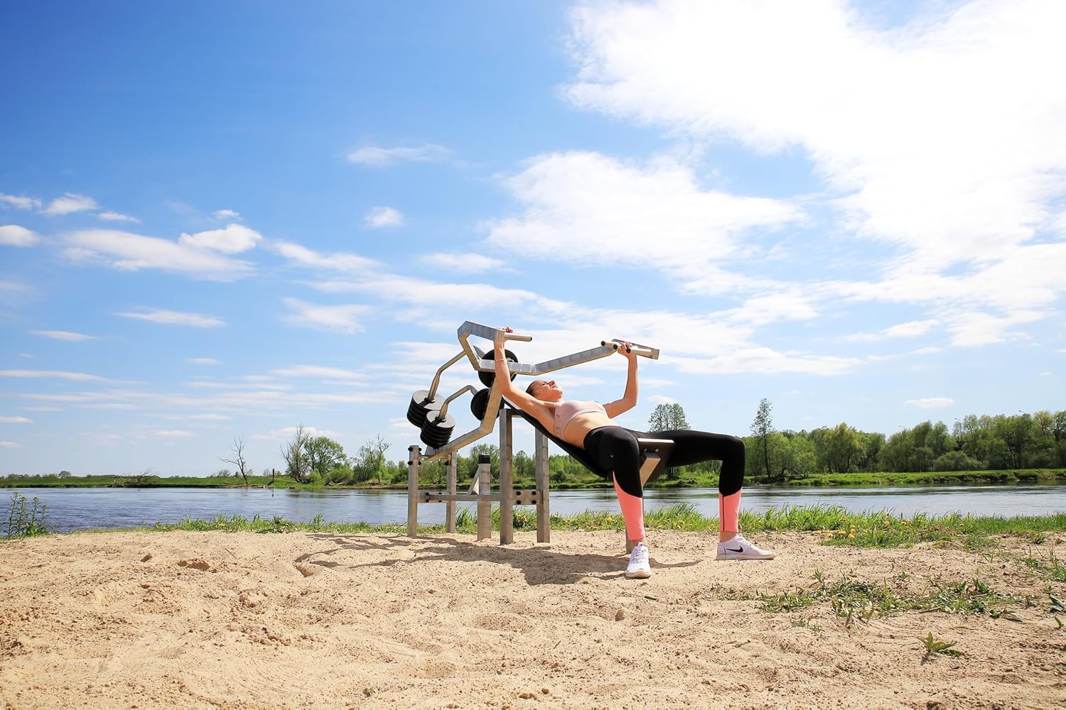 Exercise Machine Incline Bench Press Ive Outdoor Training Muscle Device Stainless Steel