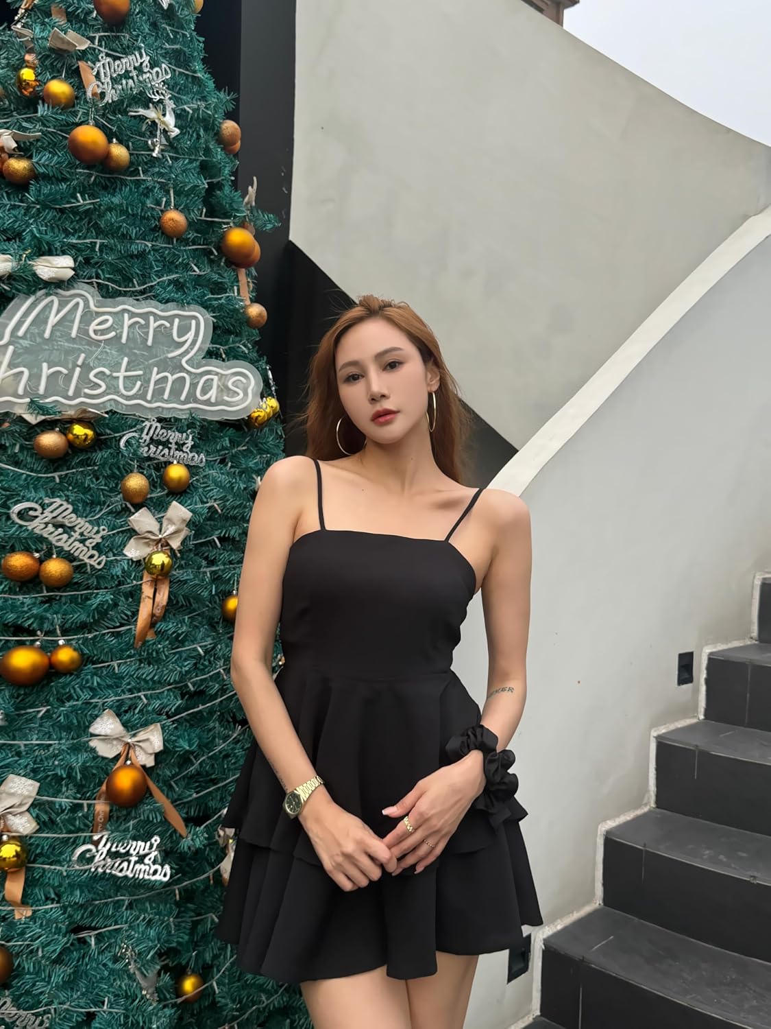 BNGD Women's Backless Bow Tie Spaghetti Strap Mini Dress Sexy Club Party Dresses - Image 6