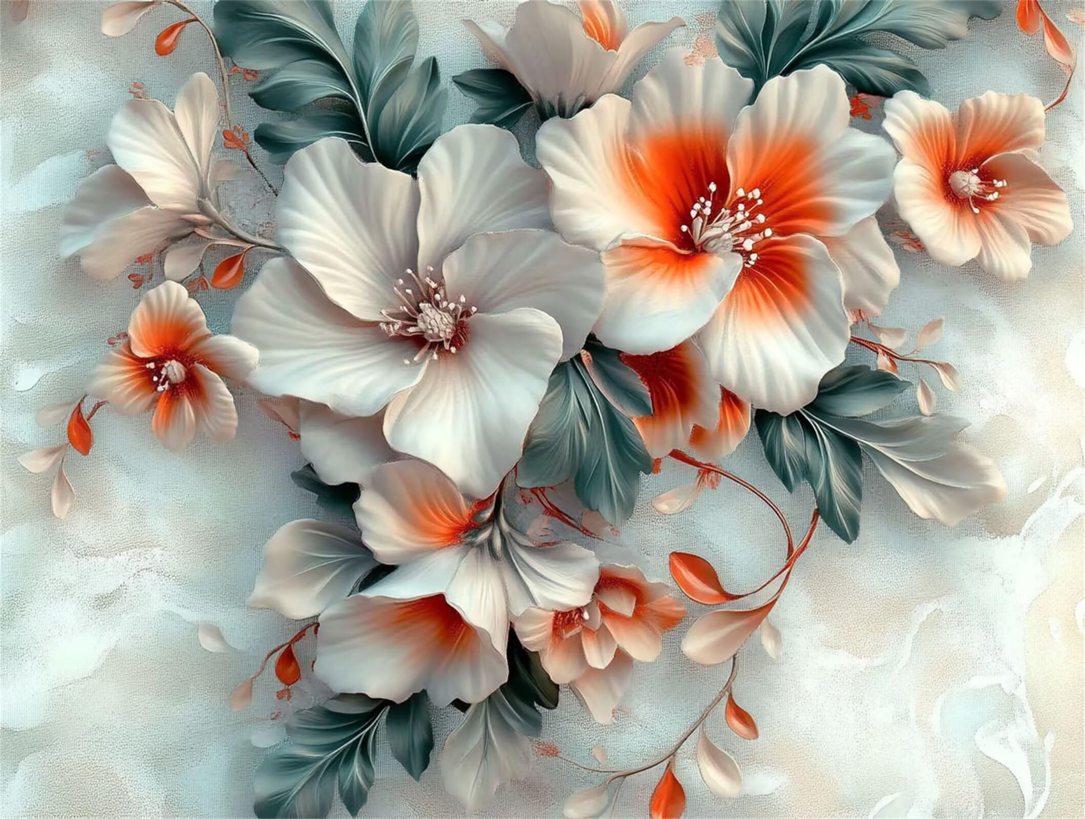 Flower Diamond Art, zestawy do malowania diamentami 5D dla dorosłych 61 x