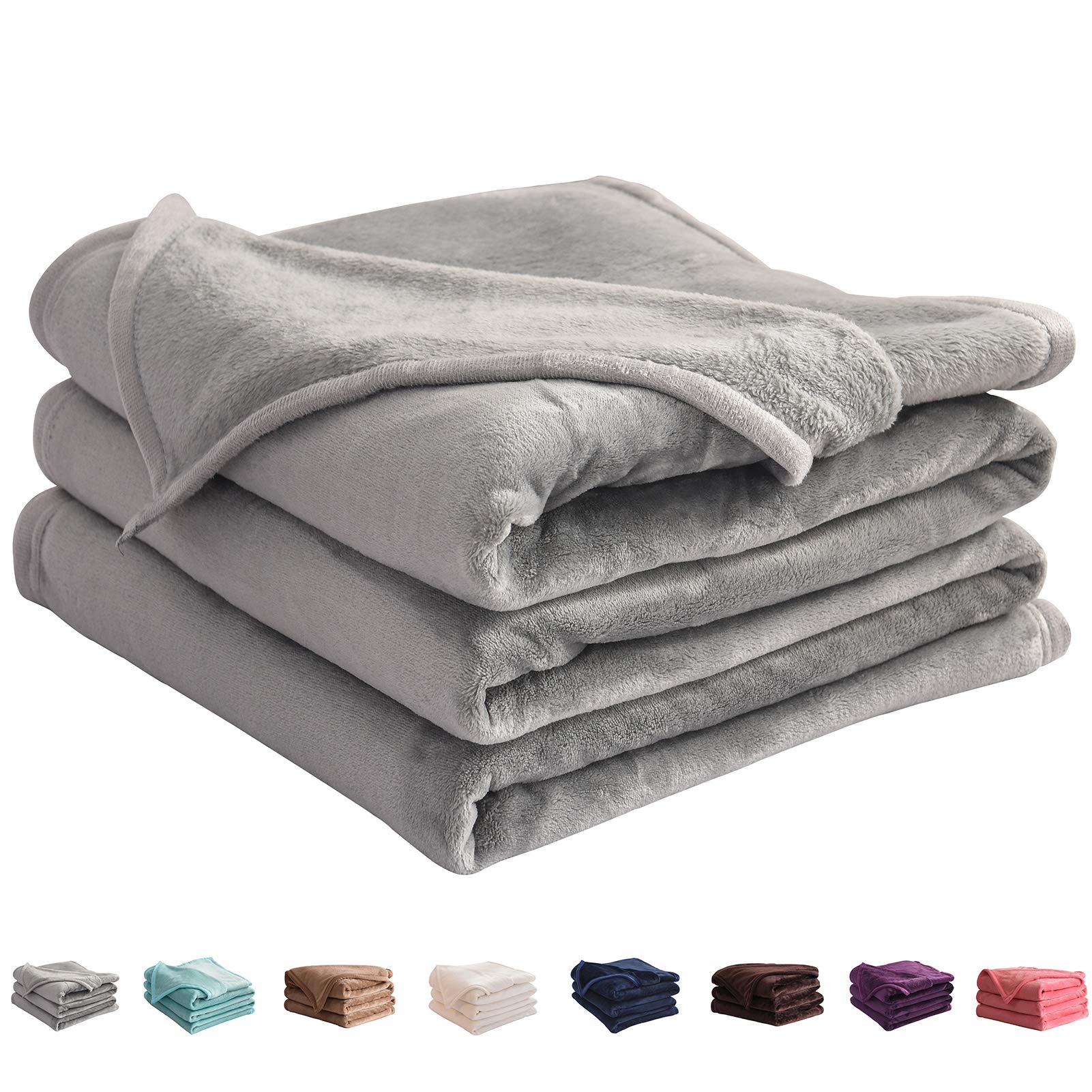 LIANLAM King Size Fleece Blanket Lightweight Super Soft and All Season Warm Fuzzy Plush Cozy Luxury Bed Blankets Microfibe...