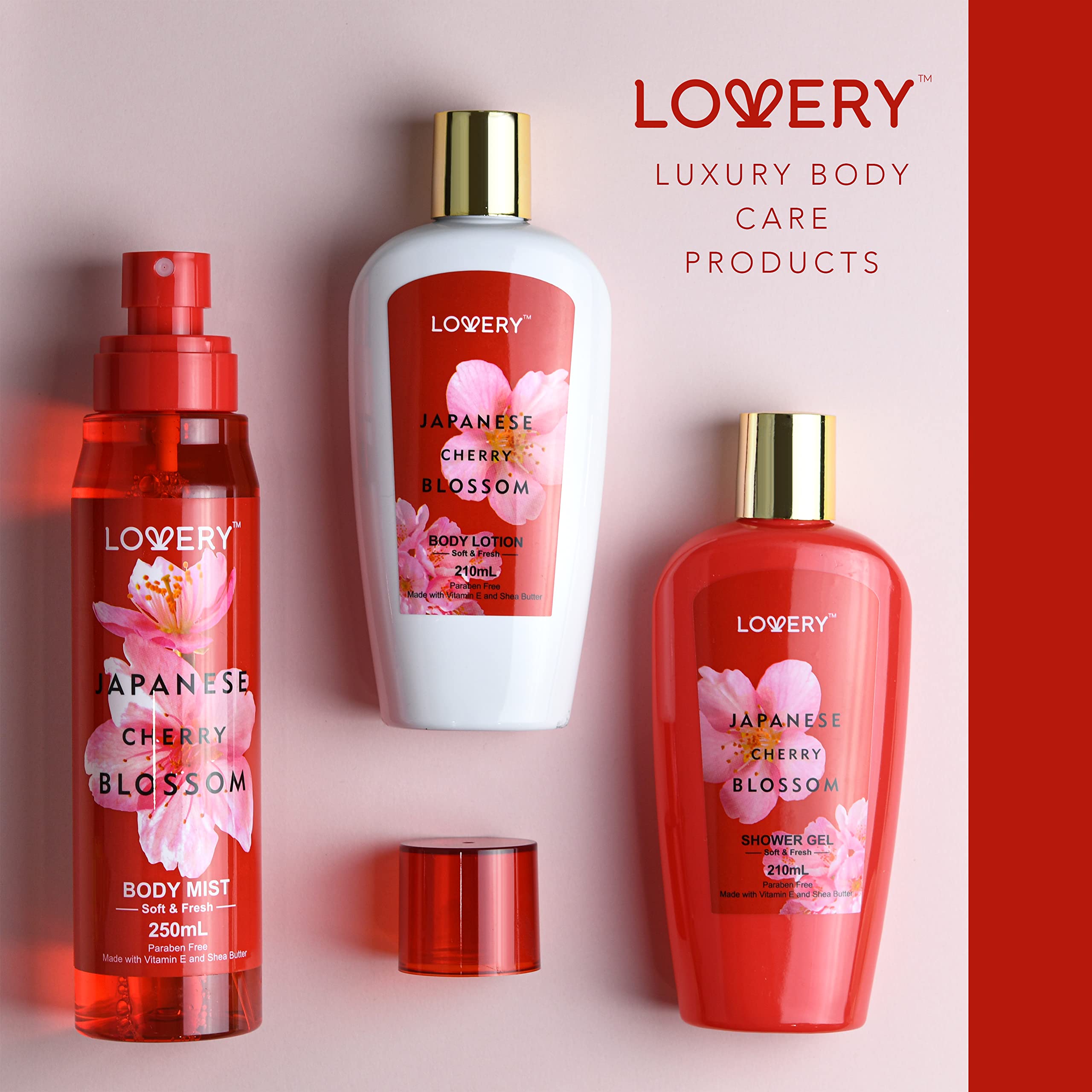 Buy Mothers Day Bath and Body Gift Set for Women, Japanese Cherry Blossom Home Spa Set with