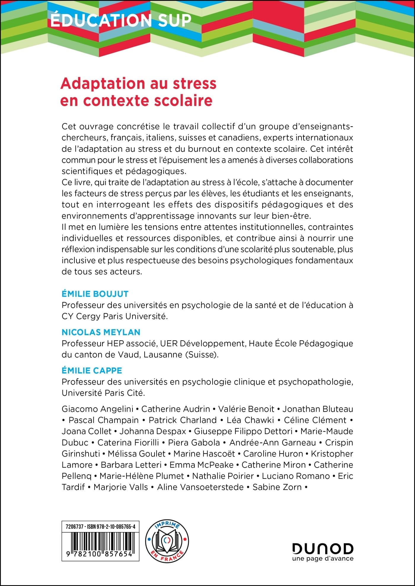 Adaptation au stress en contexte scolaire: De l'école primaire à l'université