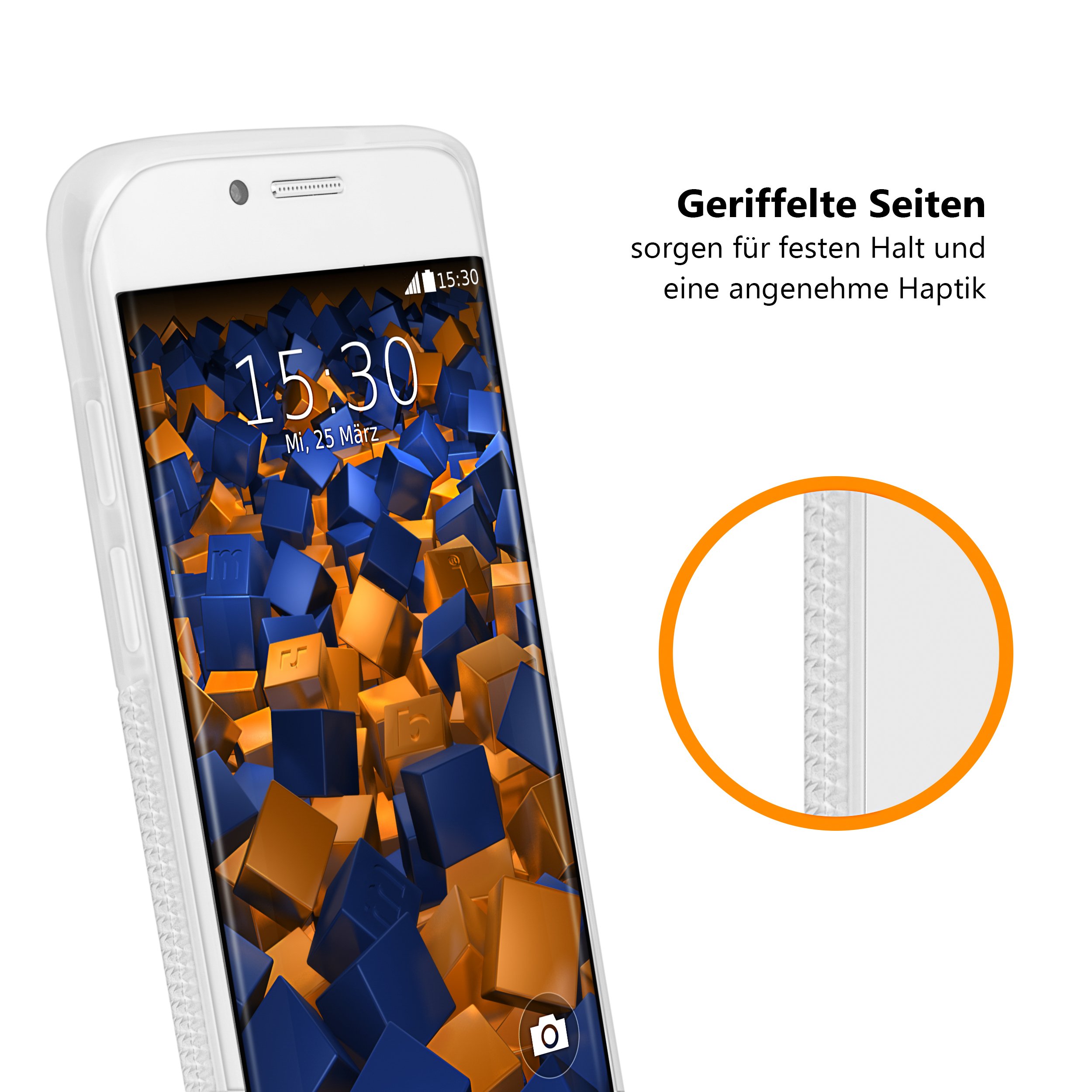 Mumbi Custodia UltraSlim Per IPhone 7 Plus / 8 Plus: Cover Trasparente Bianco, Sottile 0,55 Mm, Morbida Al Tatto, Protezione Quasi Invisibile!