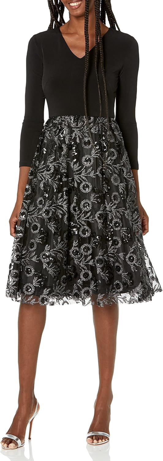 Calvin Klein Womens Jersey Top Slace Skirt Dress - Image 5