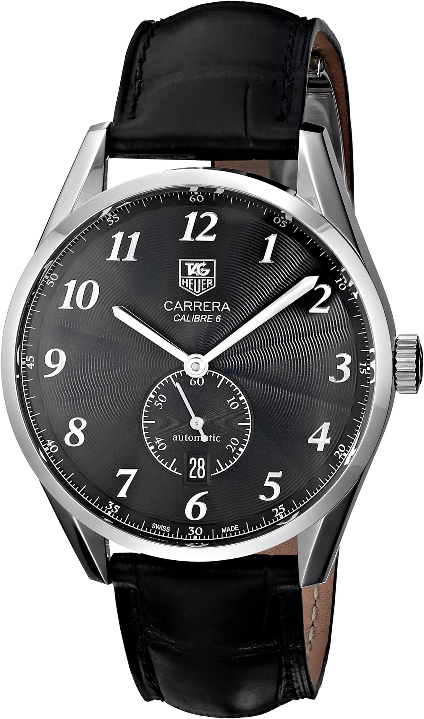 TAG Heuer Men's WAS2110.FC6180 Carrera Watch With Black Leather Band