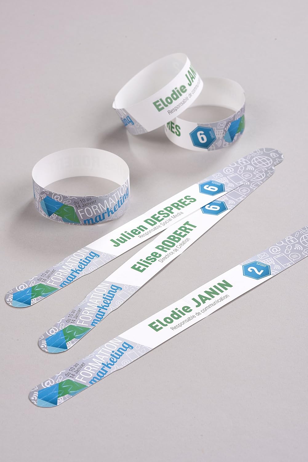 Avery Zweckform L4000-10 Wristbands (265 x 18 mm 160 g/m² 10 Sheets/100 Labels) White