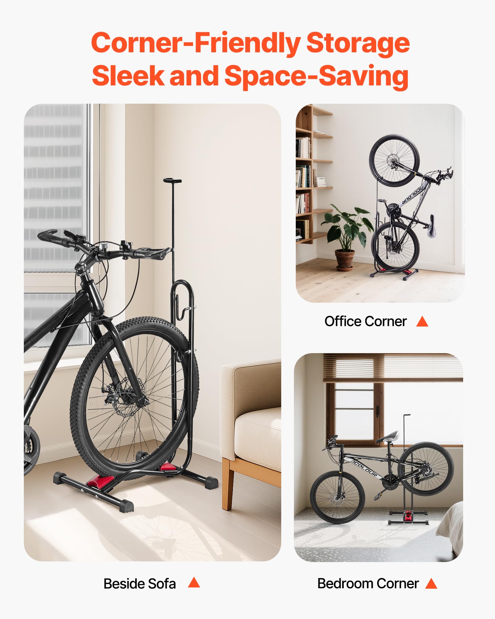 PRO Support vertical professionnel pour vélo - Support autonome pour
