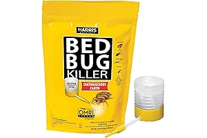 Harris Diatomaceous Earth Bed Bug Killer with Duster (4 lb)