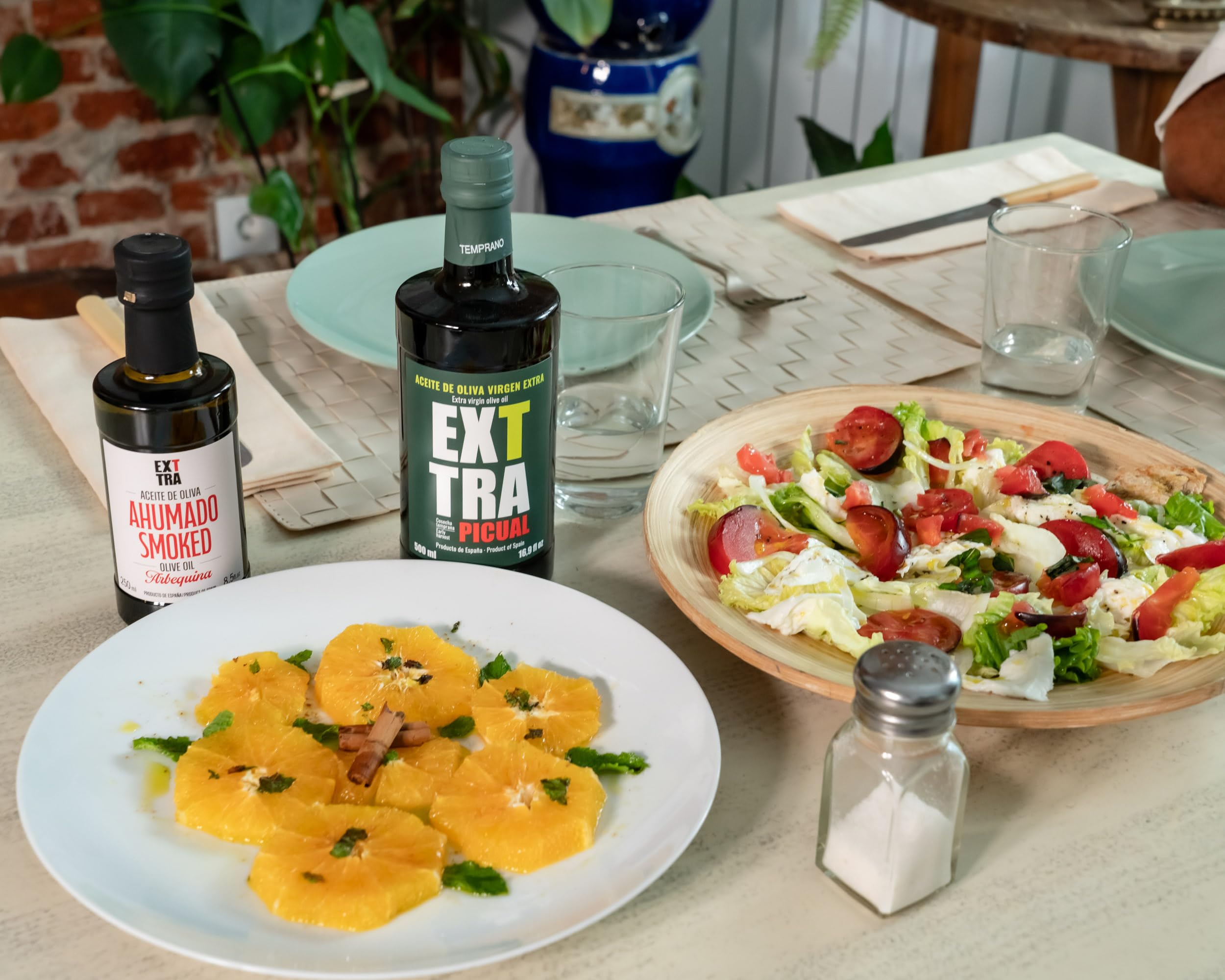 EXTTRA | Naturalnie wędzona oliwa z oliwek z pierwszego tłoczenia, hiszpański AOVE wędzony na zimno z dębem i bukiem, Gourmet olej do wykończenia mięsa, ryb i warzyw, 250 ml