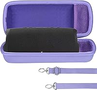 Vista 19 de Carcasa Rígida Lebakort Compatible con Altavoz JBL Charge 5 Charge 4 Impermeable (Carcasa Negra)