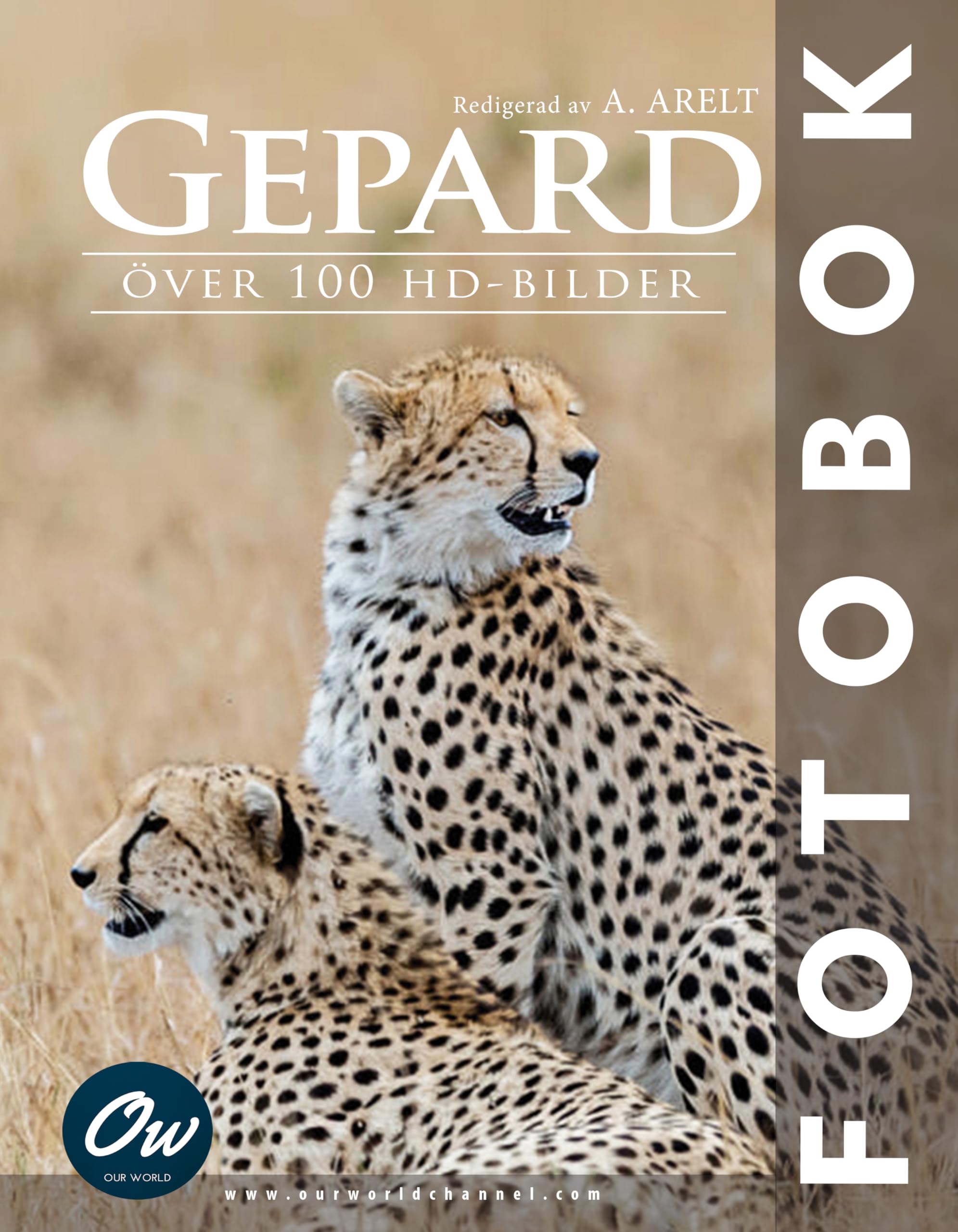 Gepard Fotobok beau livre photo scandinave relié sur la faune sauvage