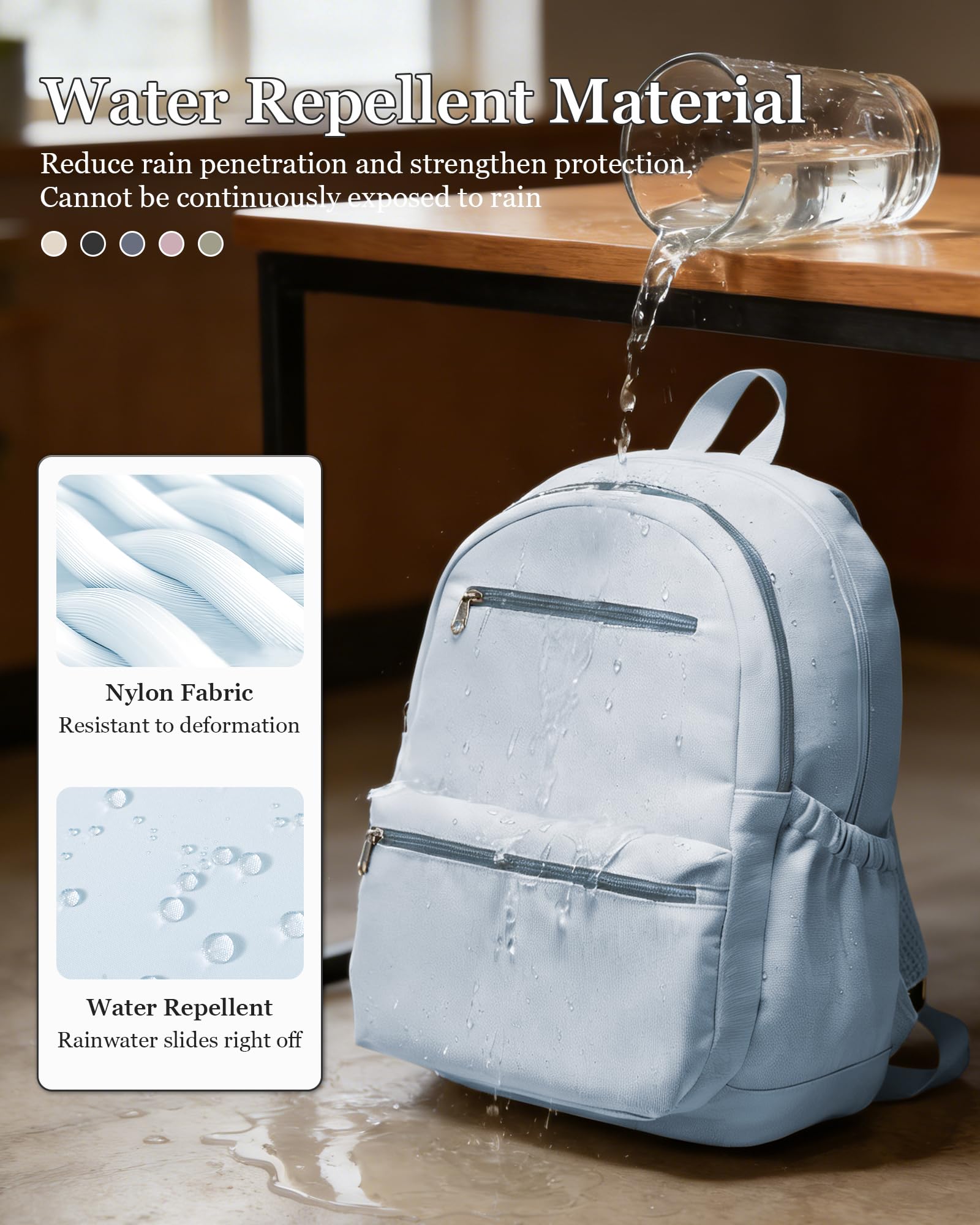 Zaino leggero per la scuola, per ragazzi, ragazze, adolescenti, studenti universitari, bambini, zaino da viaggio per computer portatile da 15,6/16 pollici, zaino casual, borsa da lavoro per