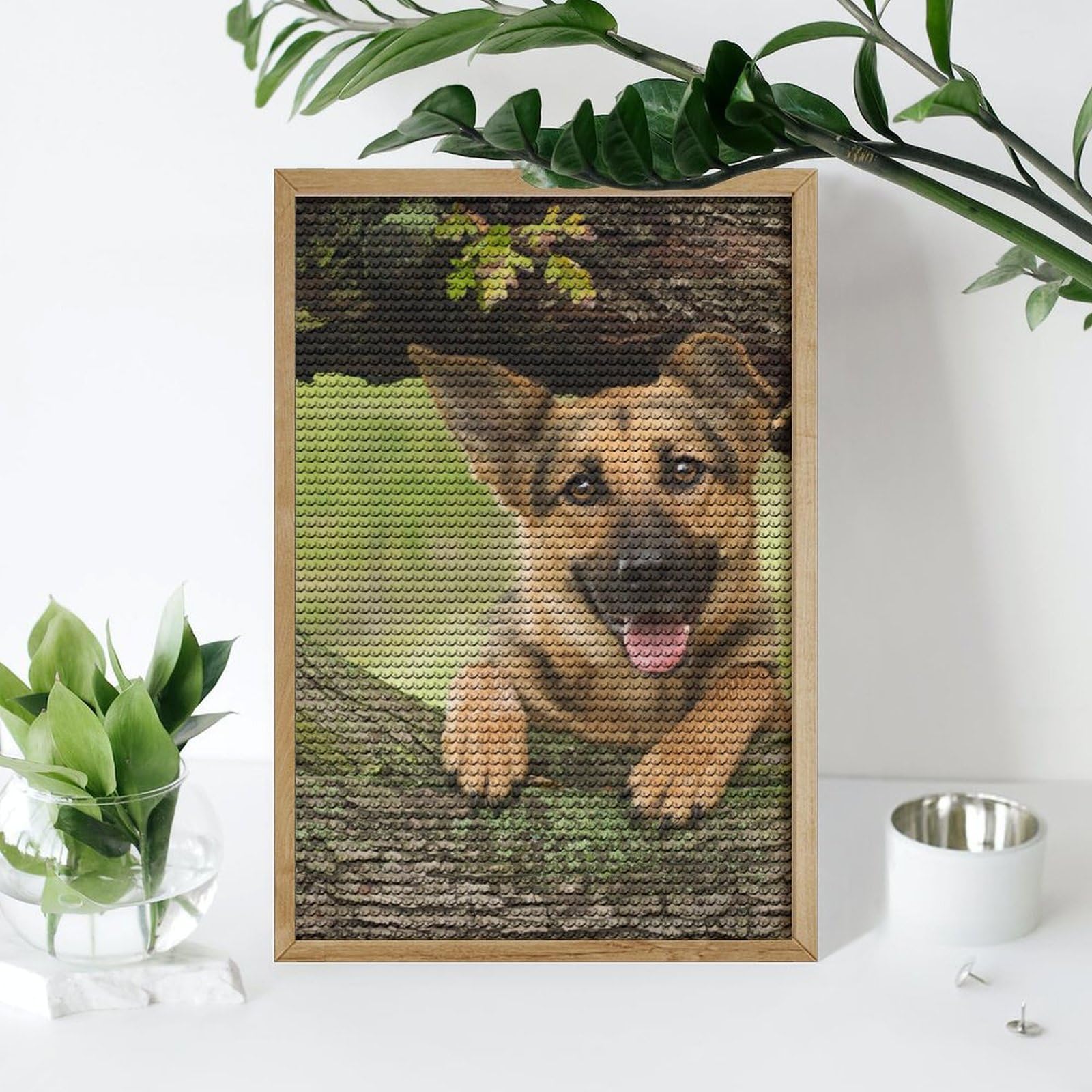k.様お取り置き30×40cm②ジャーマンシェパードドッグダイアモンキット Amazon | ジャーマンシェパード ドッグ 犬柄 ダイヤモンドアート