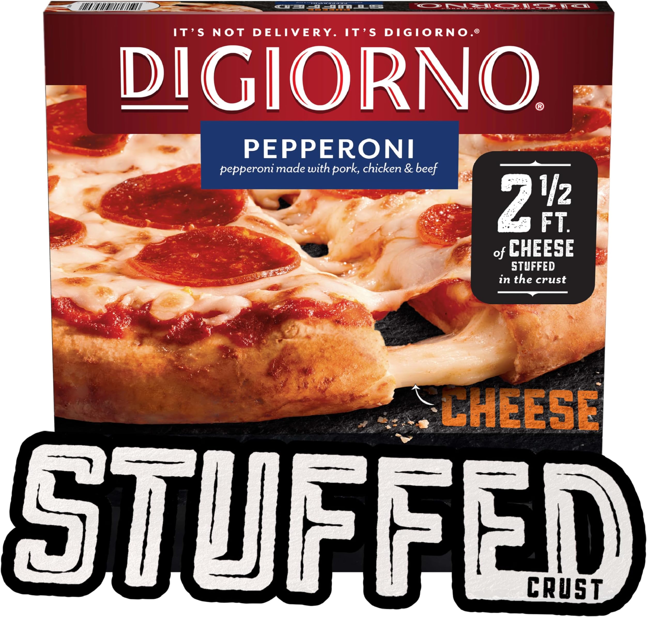 Frozen Pizza, Stuffed Crust, Pepperoni Pizza, Quick Dinner For Family, Easy Dinner