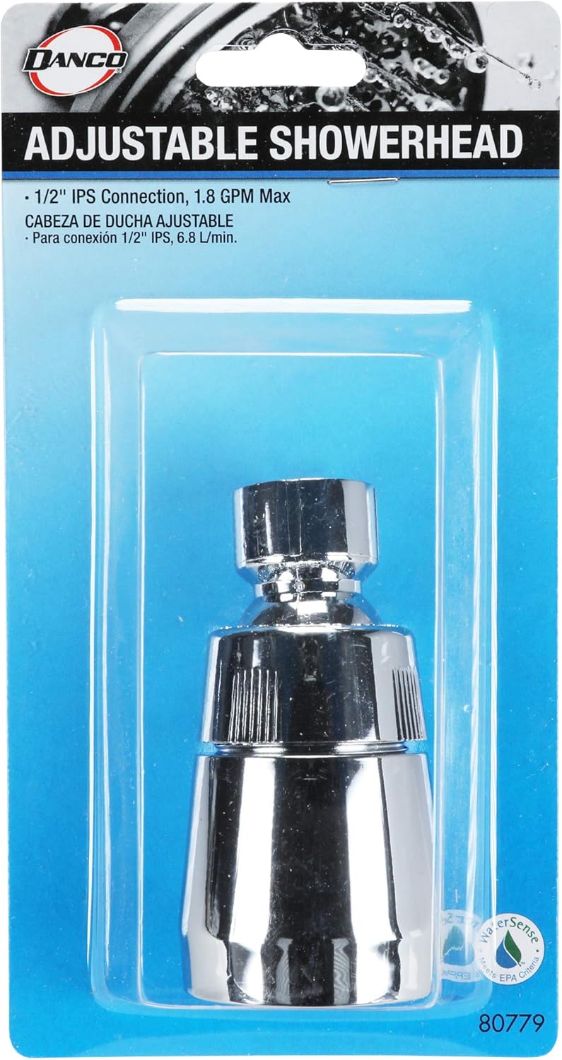 Chrome Small Round Wall Mounted Showerhead