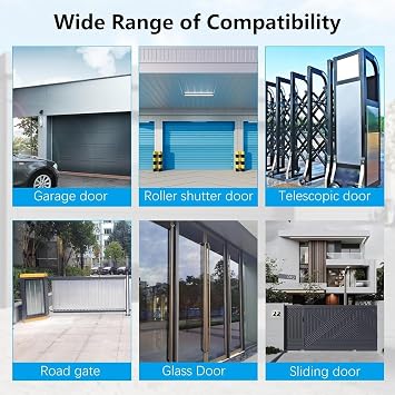 Universal Gate Remote Control 433.92MHz Compatible with 432EE, 432EV, 432NA, 432A, 432M, 432S, T432, 2 Channels