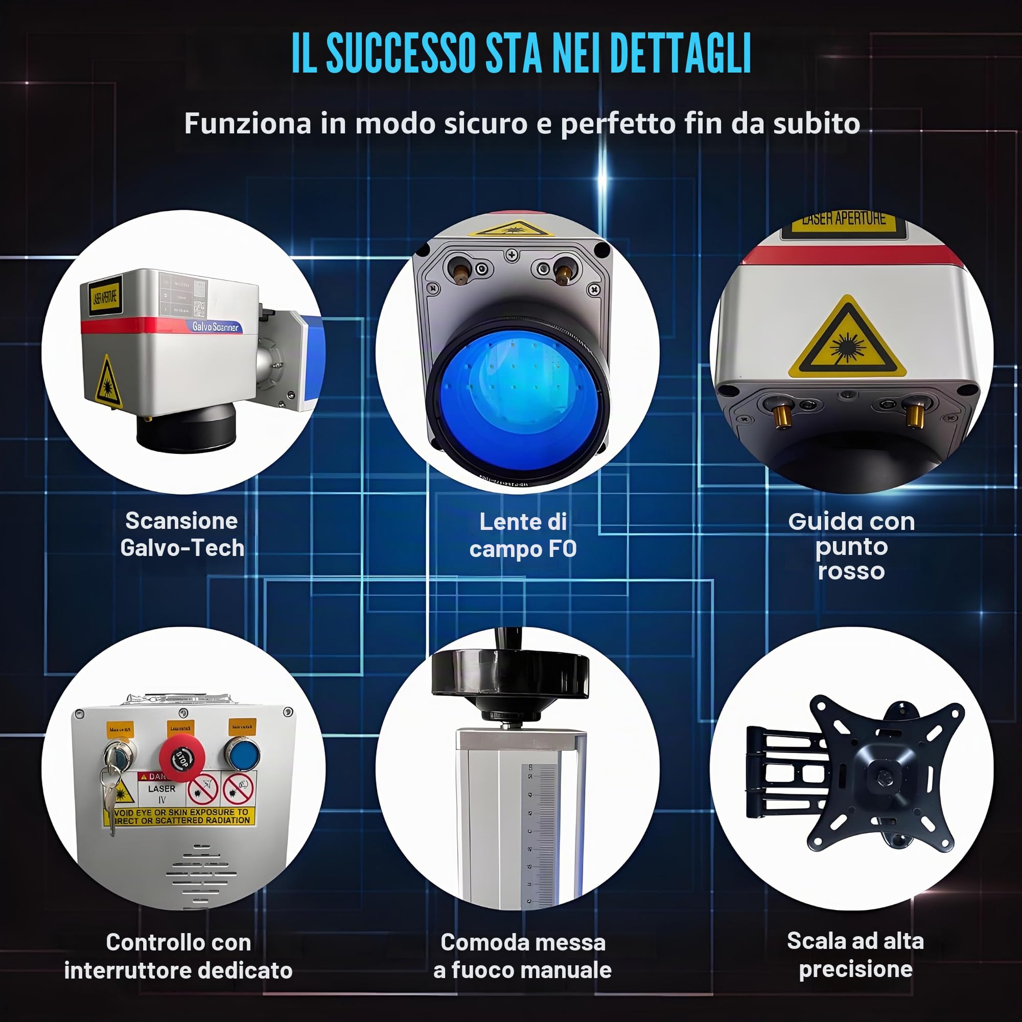 30W Macchina Per Incisione Laser con Incisione Laser a Fibra 150X150mm Laser Marking Marcatura a Stato Solido 800mm/s Per Gioielli in Metallo Alluminio Acciaio Oro Argento,con Albero Rotante