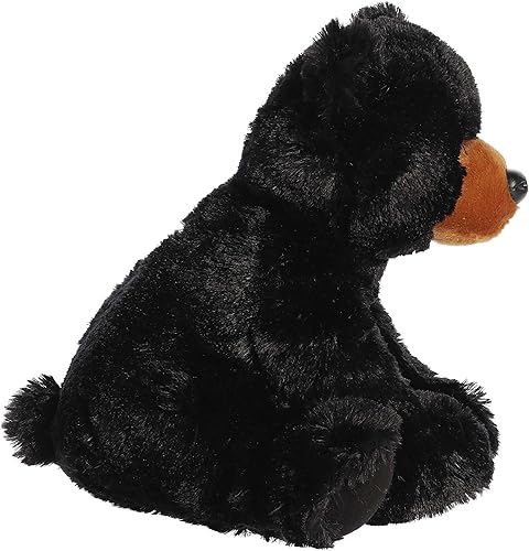 Miniatura 3 de Aurora® Peluche de oso negro, cómodo y acogedor, acurrucarse sin fin, color negro, 14 pulgadas