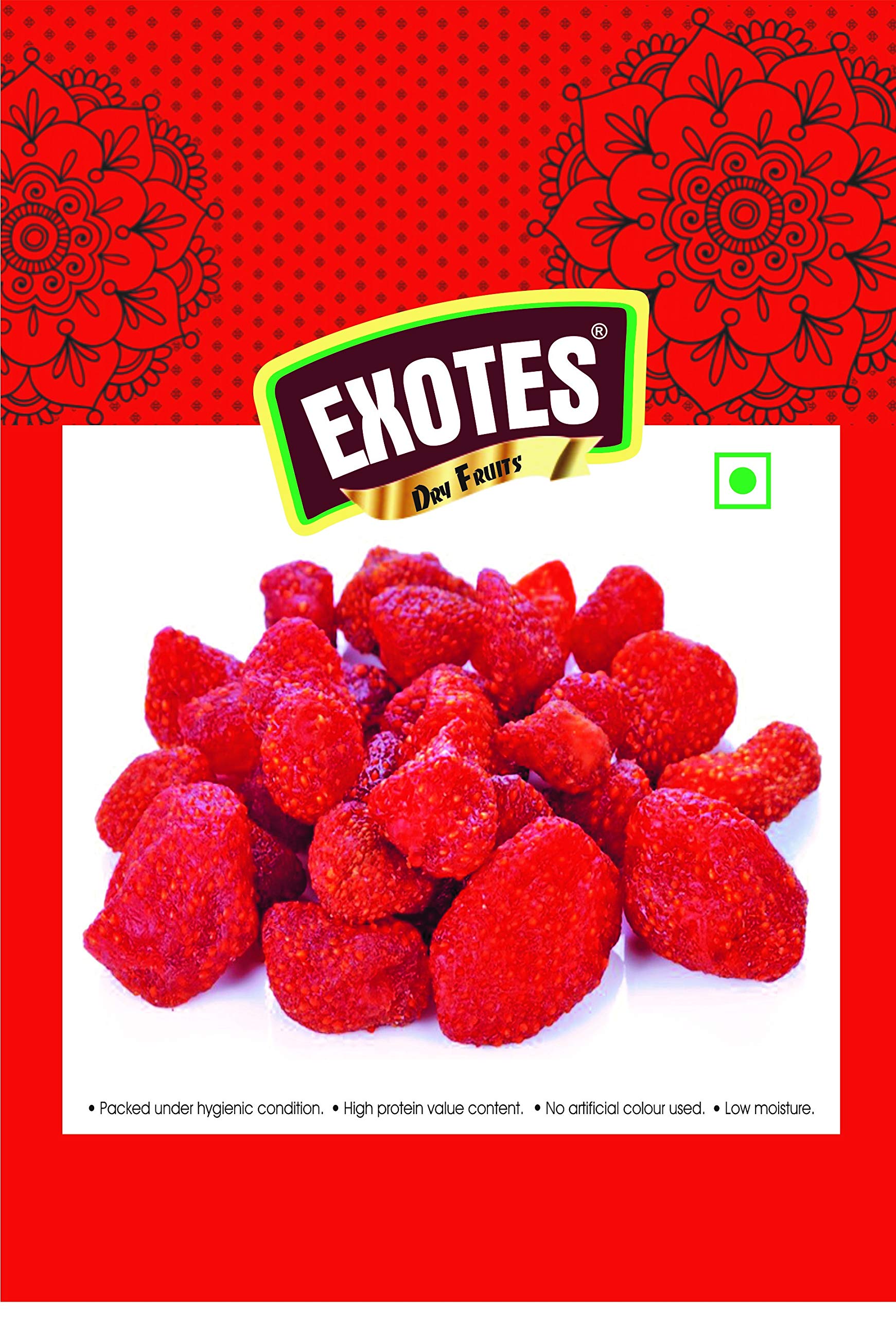 Exotes Premium Dry Fruits (Dried Strawberry), 250 g