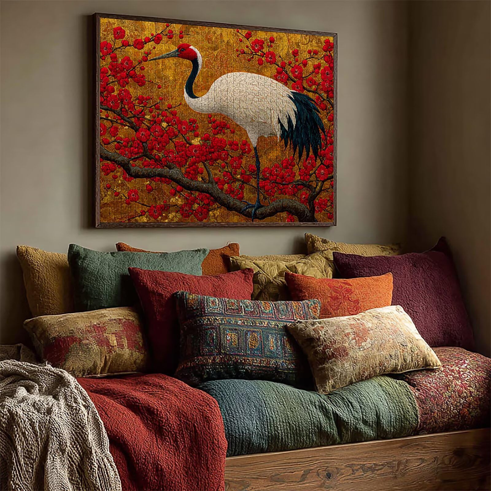 Puzzle Arte con Scatola Animale, Albero Puzzle Legno 5000 Pezzi Adulti 156x105cm, Attività di Intrattenimento ad Alta Difficoltà, DIY Classici Gioco, Jigsaw Per Tutta La Famiglia, Regalo, 8-5216