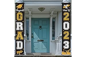 Congrats Grad Door Banner - 2024 Graduation Banner Class of 2024