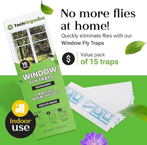 Miniatura 5 de Trampa para moscas en interiores o exteriores  Las trampas para moscas de ventana son transparentes y transparentes  También para polillas,