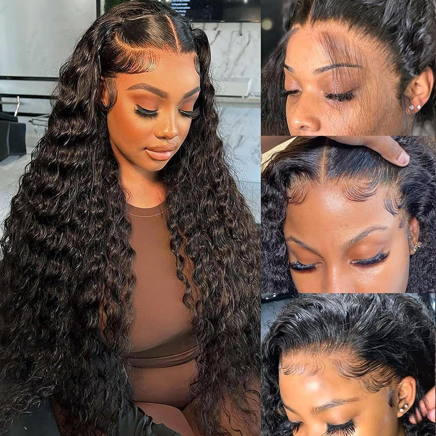 Gorgeous Water Wave Lace Front Wig Photo for Desktop Gorgeous Water Wave Lace Front Wig Photo for Desktop