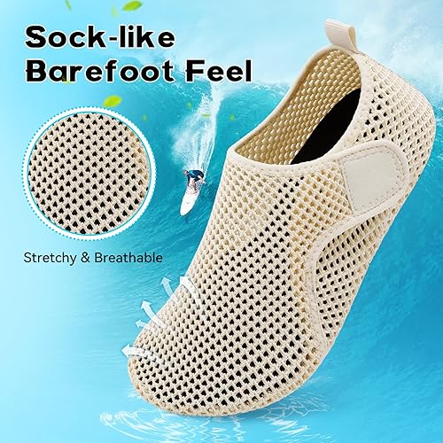 Miniatura 3 de Scurtain Zapatos de agua descalzos para mujeres y hombres, calcetines acuáticos de secado rápido para la playa, sandalias de verano