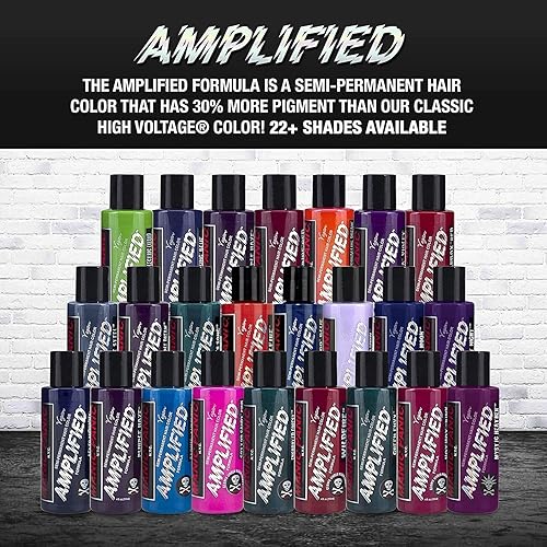 Miniatura 16 de MANIC PANIC Violet Night - Tinte para el cabello semipermanente, amplificado, color morado oscuro frío, para cabello oscuro y claro, vegano, sin PPD