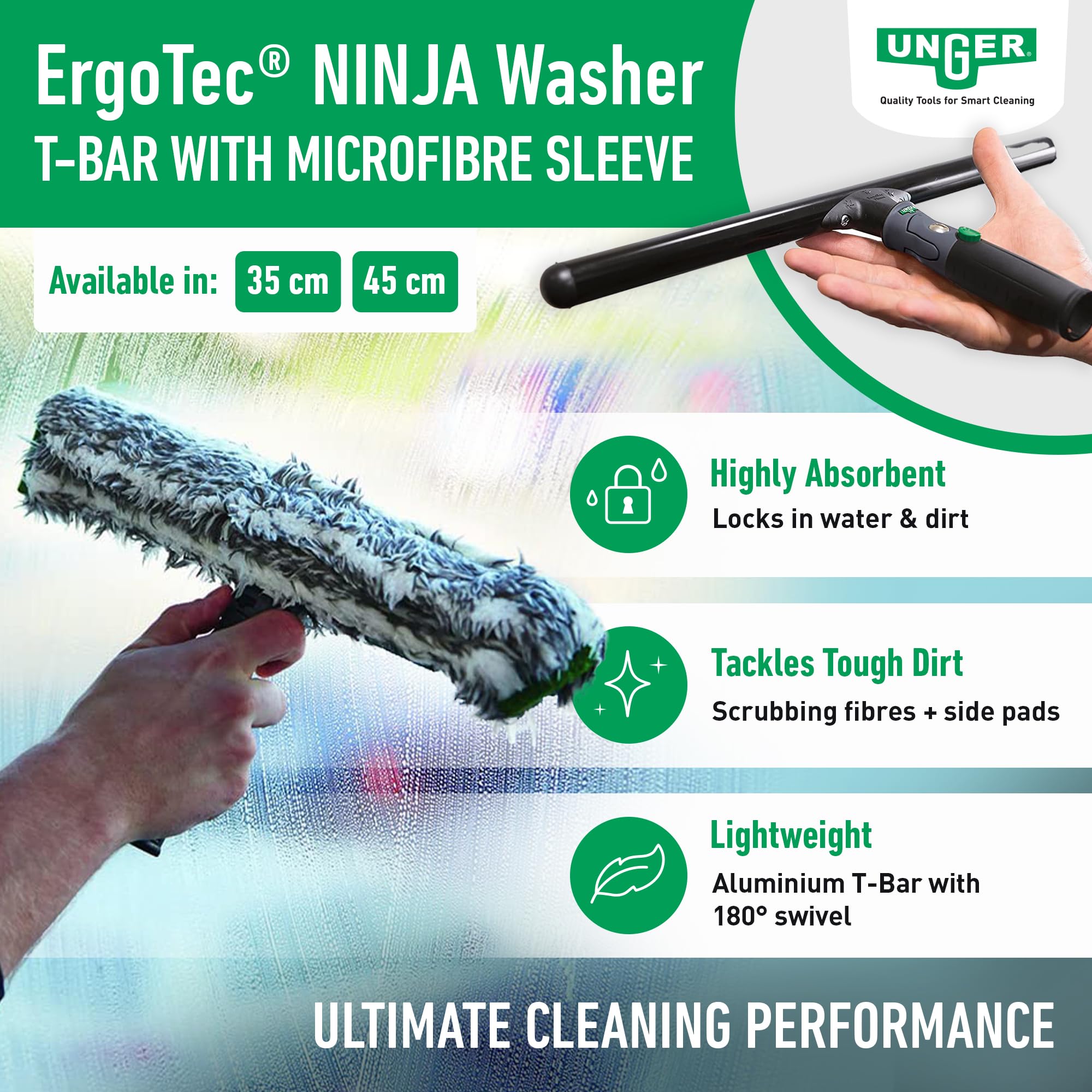 Unger NA350 ErgoTec Ninja Mojador Tamaño 35 cm