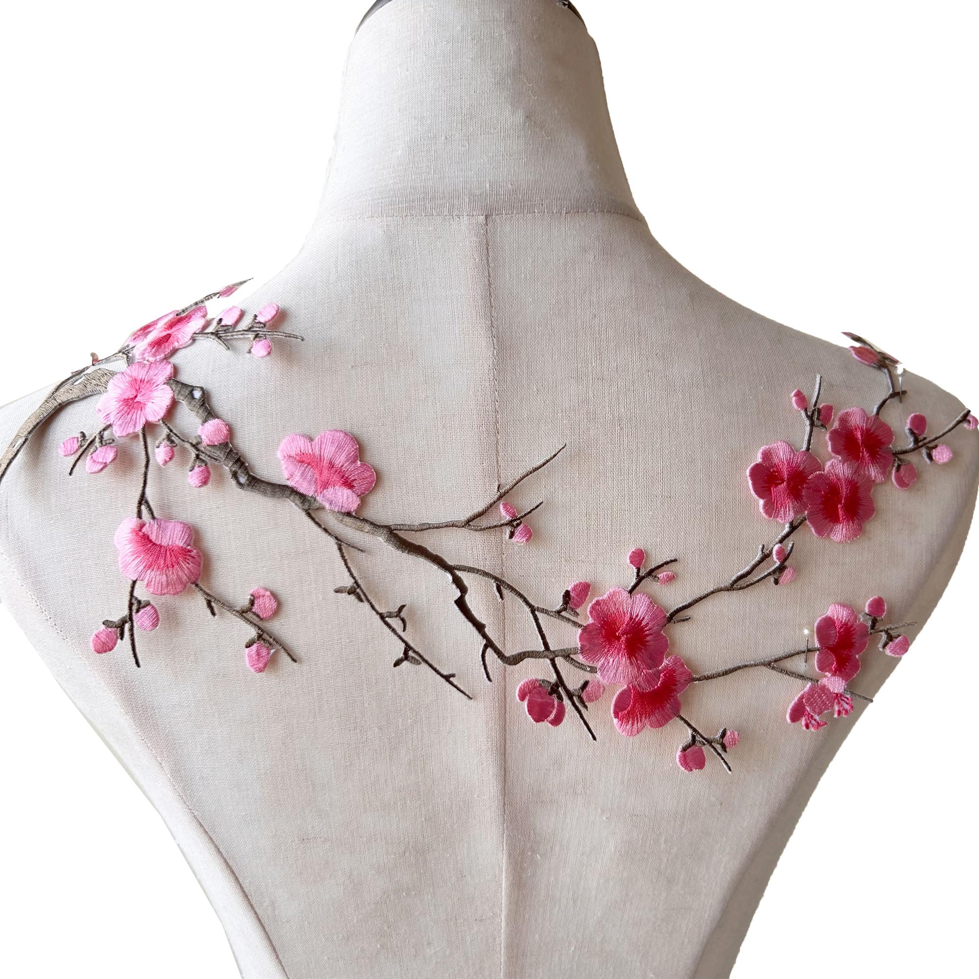 Amazon.com: Iron on Blossom Plum Applique Patch Embroidery Flower
