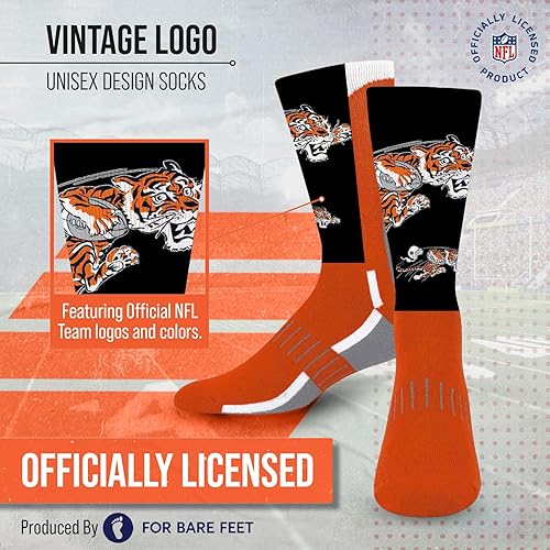 Miniatura 2 de For Bare Feet NFL Adult Curve Socks - Game Day Apparel - Machine Washable - Warm & Cold Weather - Comfort and Style for Men Color del