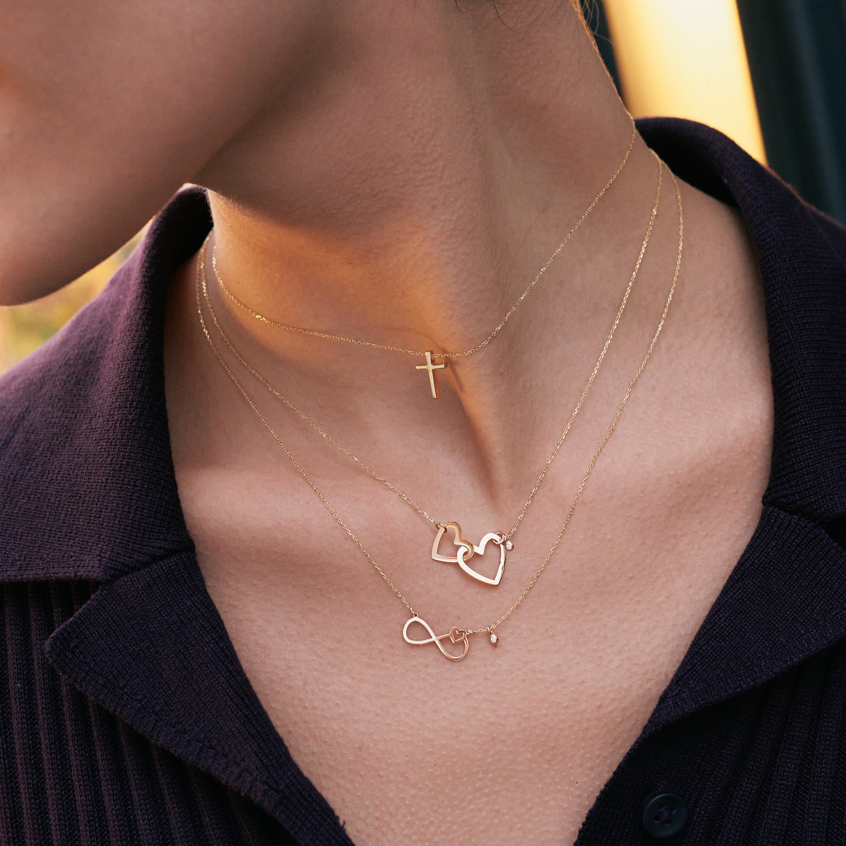 Amazon.com: Gelin Dainty Cross Necklace for Women in 14K Solid